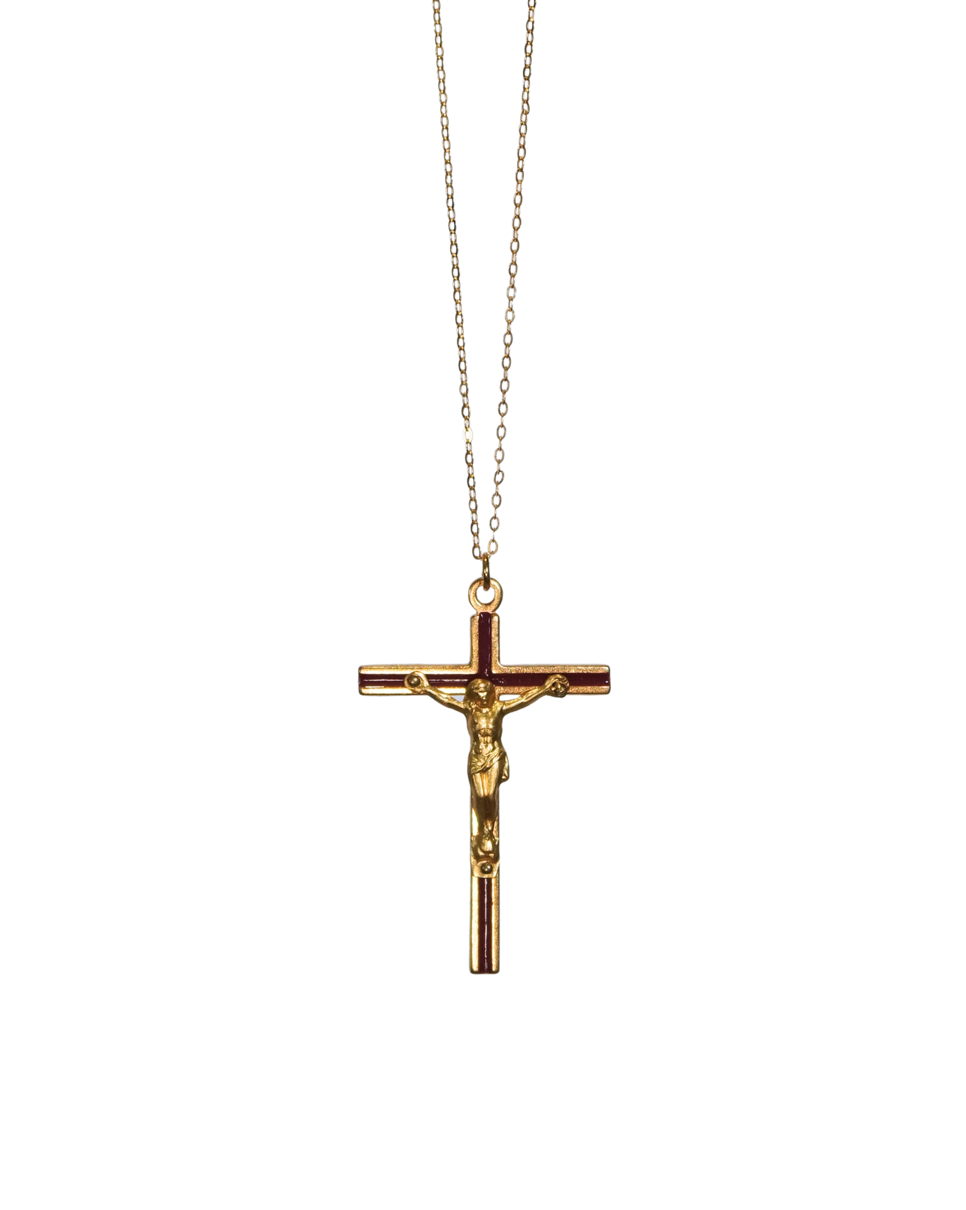 Burgundy Crucifix